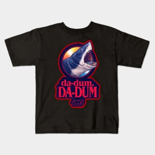 Jaws, movie quote, da-dum, da-dum Kids T-Shirt